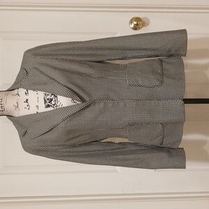 Liz Claiborne Black and White Houndstooth Pantsuit